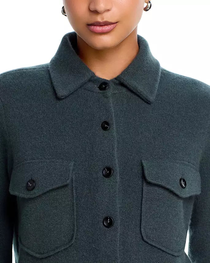 AQUA Cashmere Button Down Shirt