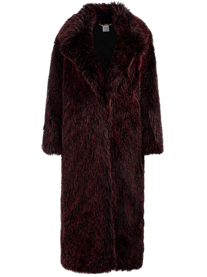 alice + olivia Marvin Faux Fur Maxi Coat