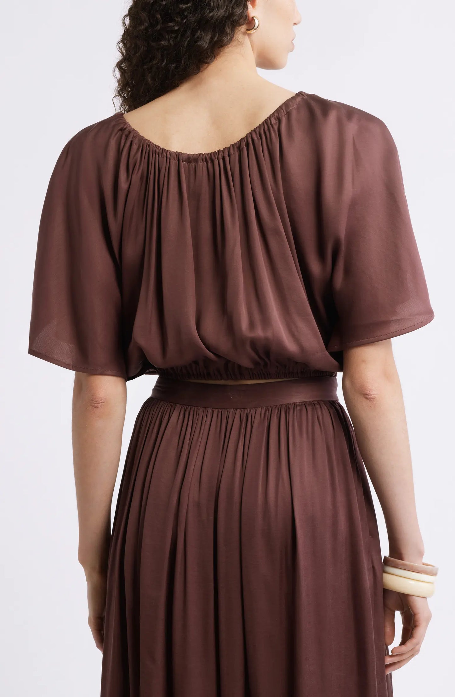 Nordstrom Flutter Sleeve Crop Top