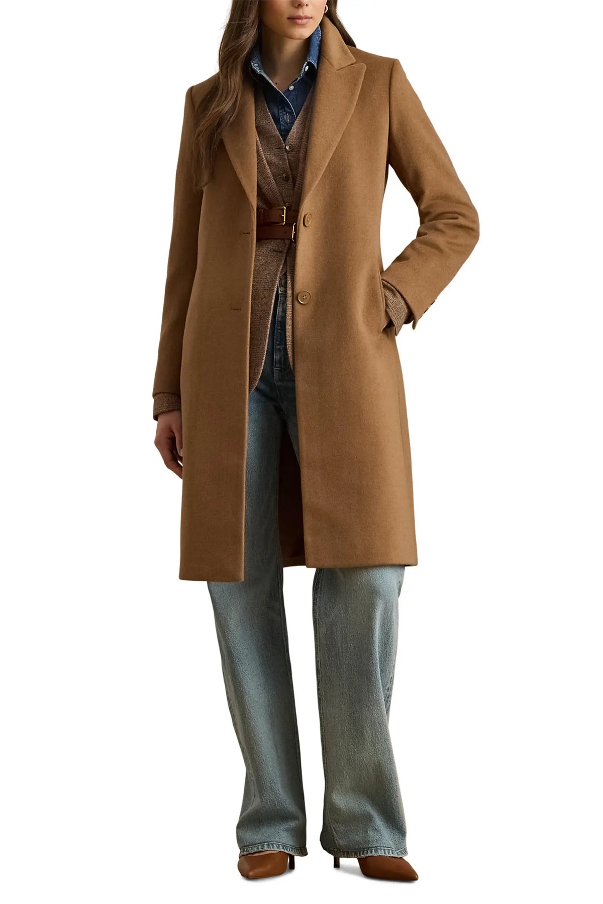 Single-Breasted Wool-Blend Coat | Ranch To Sea Boutique®