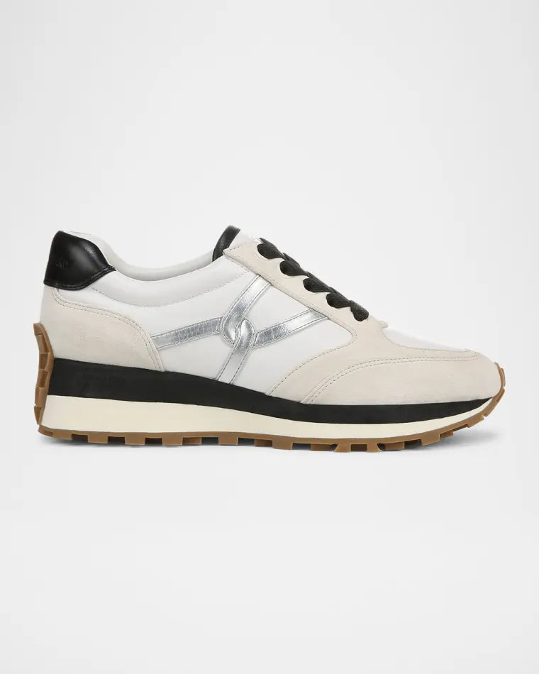 Veronica Beard Mixed Leather Retro Sneakers