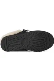 shearling lined lace-up mule bottom view