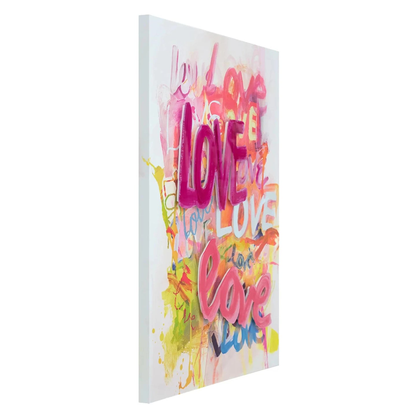 Giclee Print Art on Canvas-Love is in the Air
