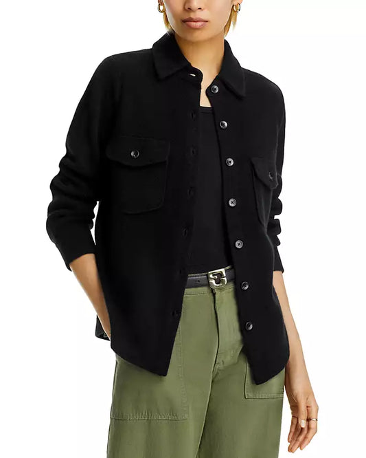 AQUA Cashmere Button Down Shirt