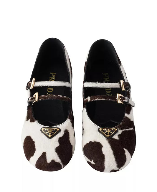 Prada Printed Ballerina Flats