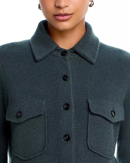 AQUA Cashmere Button Down Shirt