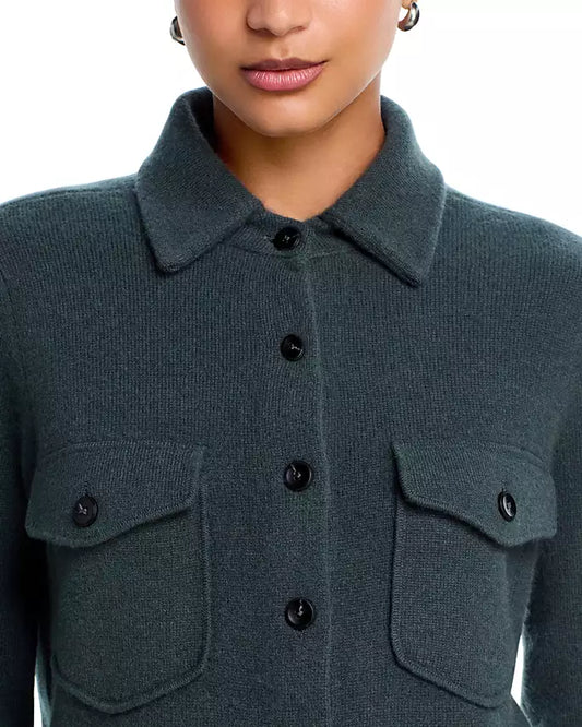 AQUA Cashmere Button Down Shirt