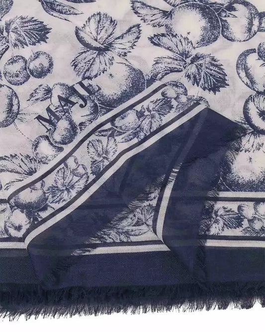 Maje Fruit Print Square Shawl