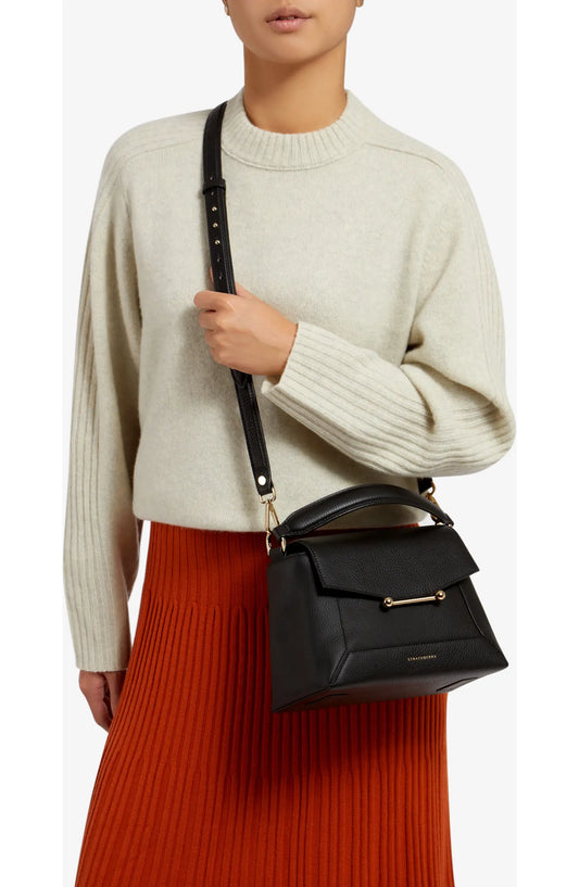 Strathberry:  Mosaic Leather Top Handle Bag