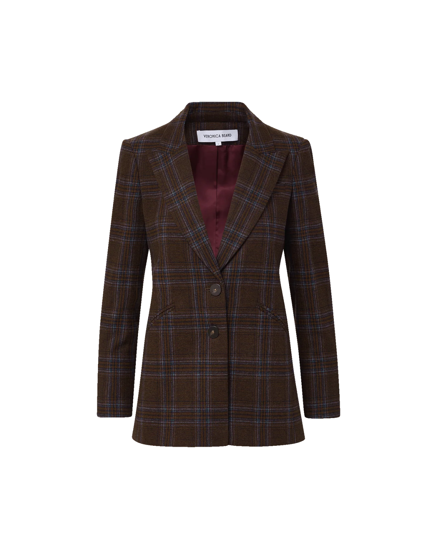 Veronica Beard Maci Plaid Dickey Jacket