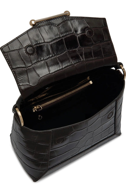 Leather Top Handle Satchel Bag by Strathberry