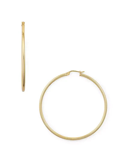 18k gold plated hoop earrings coastal chic jewelry
