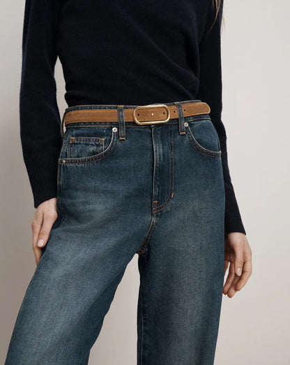 Veronica Beard Loop Suede Belt