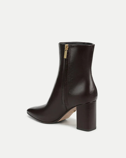 Veronica Beard Cera Leather Ankle Boot