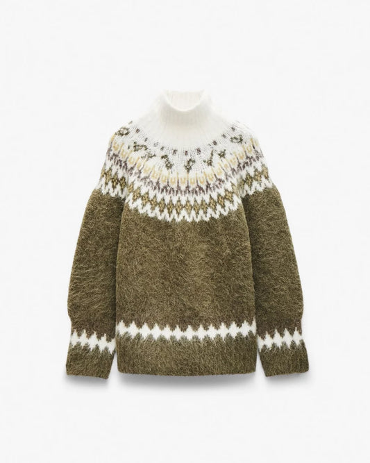 Rag & Bone Beth Fair Isle Turtleneck Sweater