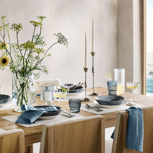 Bergen Large Glass Hurricane Candle Holder