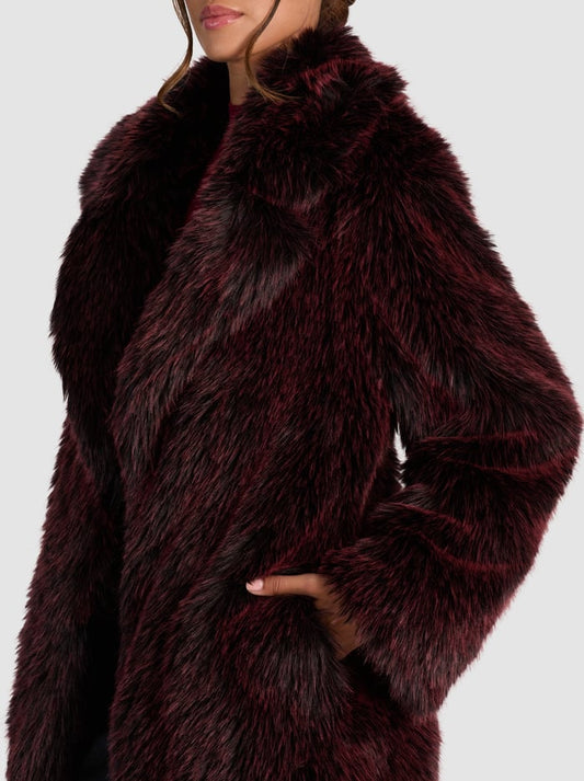 alice + olivia Marvin Faux Fur Maxi Coat
