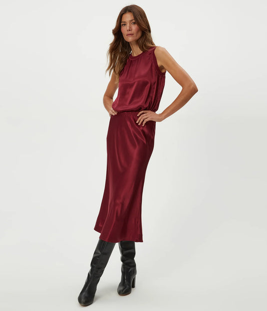 Satin Midi Skirt | Ranch To Sea Boutique