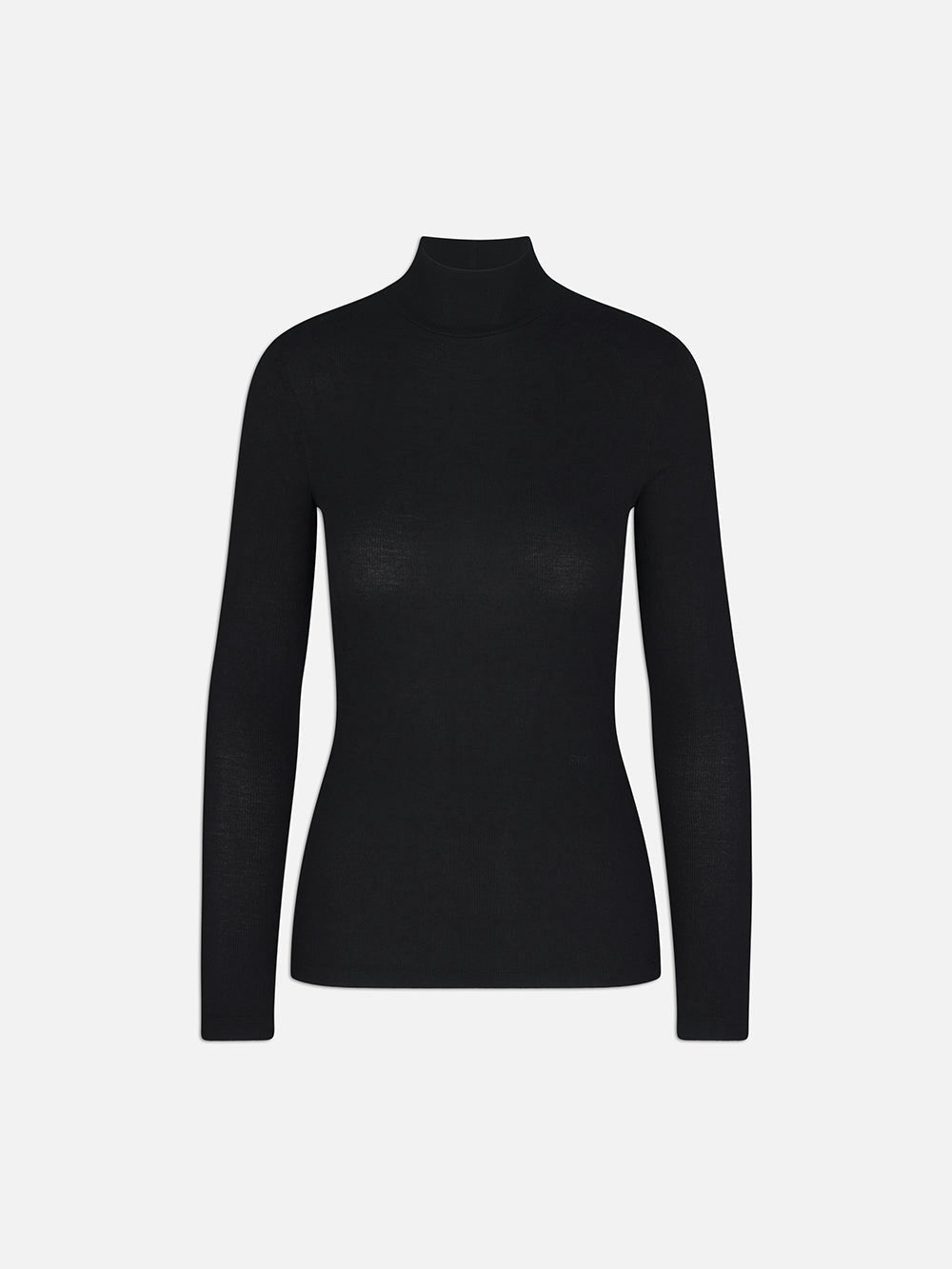 FRAME Rib Knit Turtleneck Top