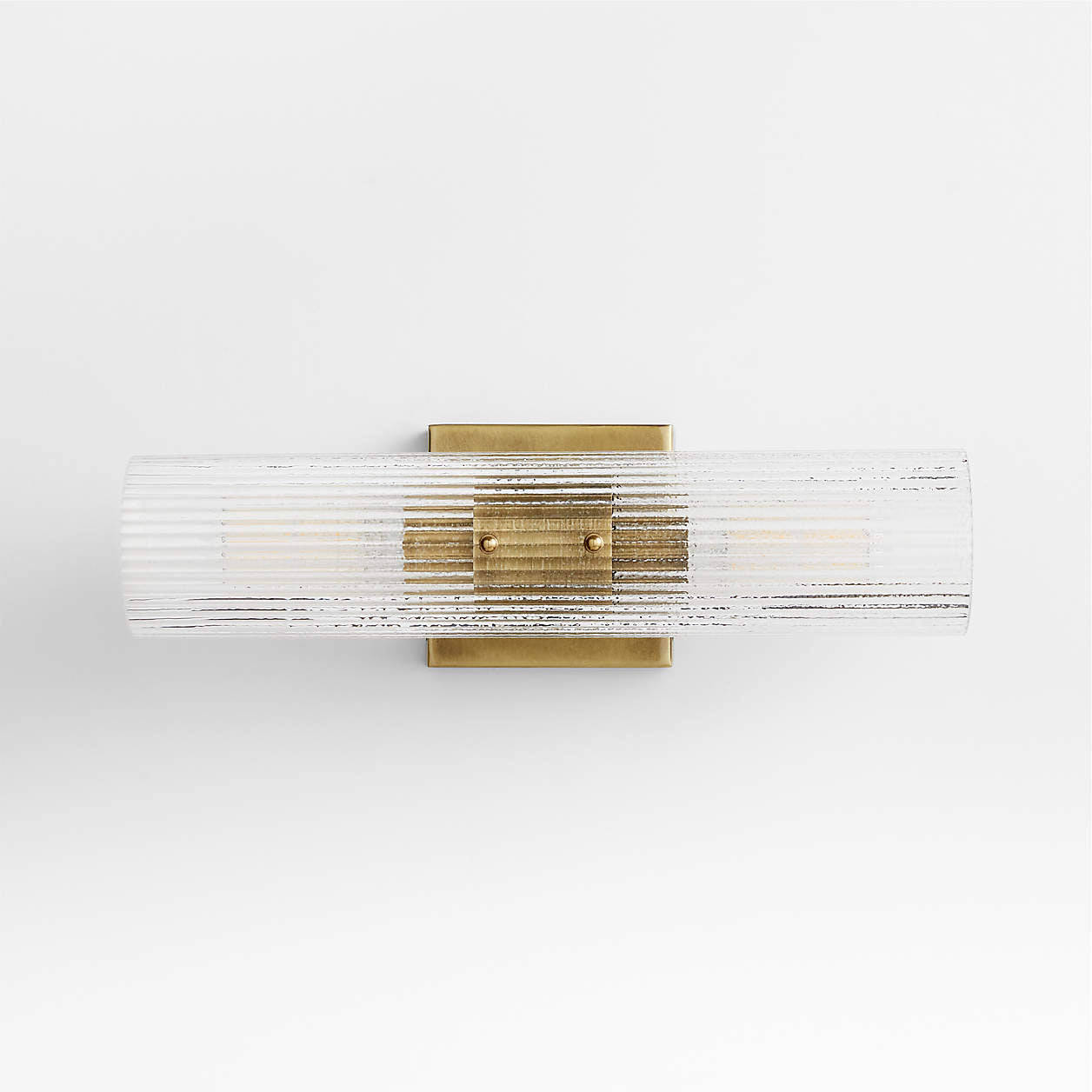 Soleil Fluted Glass Two Light Wall Sconce