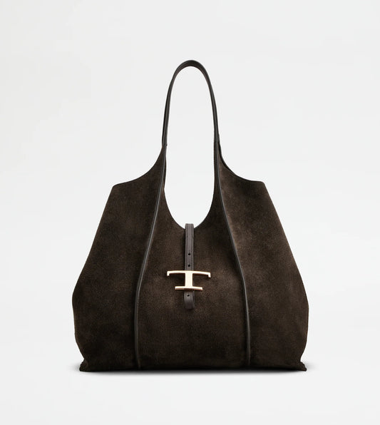 Tod's T Timeless Bag Suede Medium