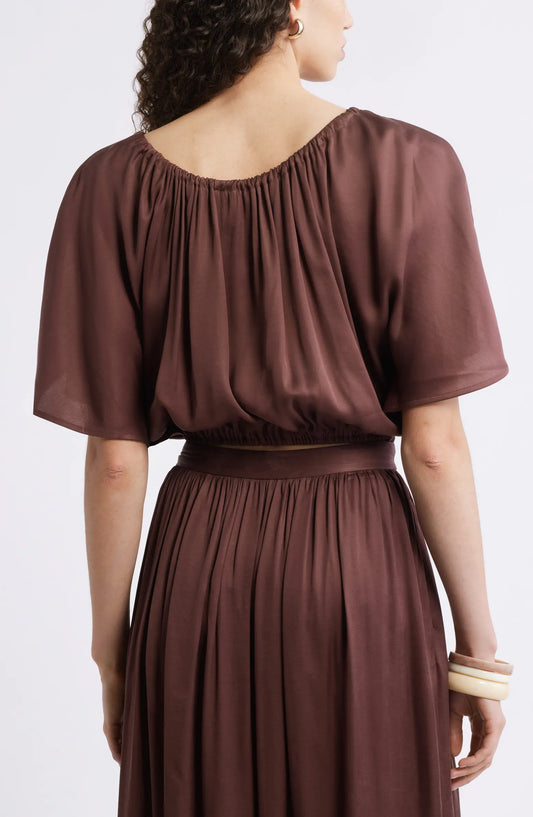 Nordstrom Flutter Sleeve Crop Top