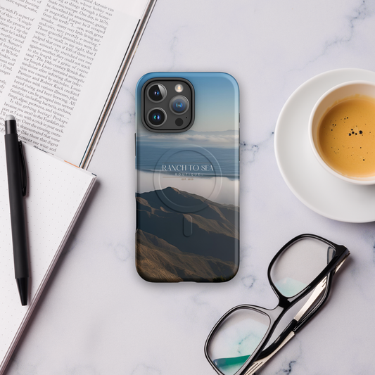 MagSafe tough case iPhone 16 Pro Max — coastal lifestyle, ranch-to-sea design, Canyon Sage Coastal Shine™