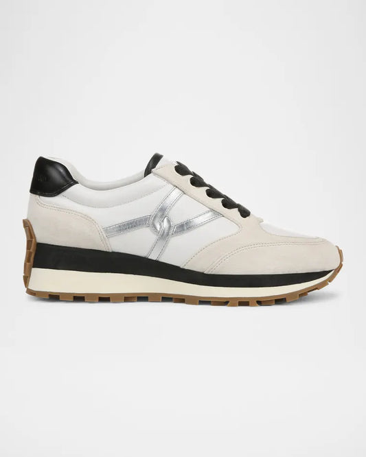 Veronica Beard Mixed Leather Retro Sneakers