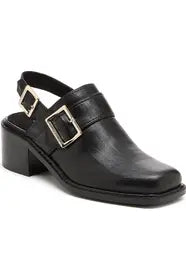 square-toe slingback pump three quarter right side view